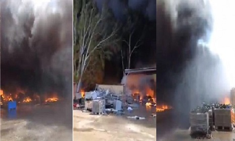 ইসরায়েলের সেনাঘাঁটিতে ভয়াবহ আগুন