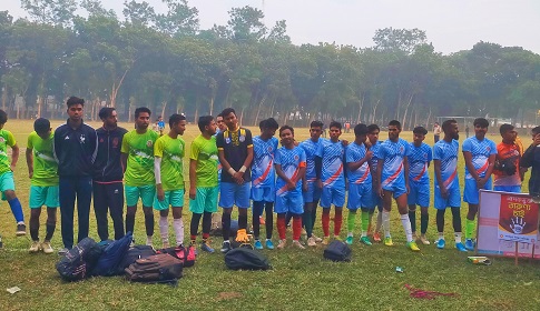 প্রীতি ফুটবল ম্যাচে জামালপুর ফুটবল একাডেমির জয়