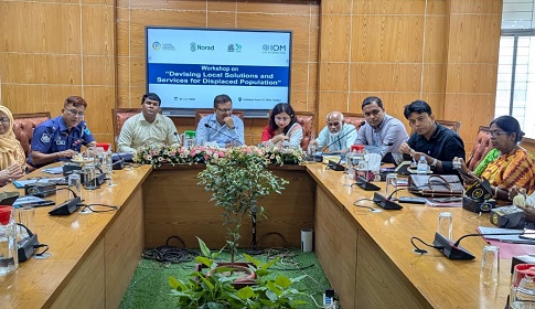 ফরিদপুরে বাস্তুচ্যুত জনগোষ্ঠীর জন্য স্থানীয় সমাধান ও পরিষেবা তৈরিতে কর্মশালা 