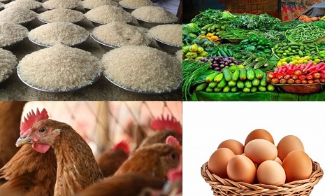 চড়া চাল-সবজি, দাম কমেছে ডিম-মুরগির