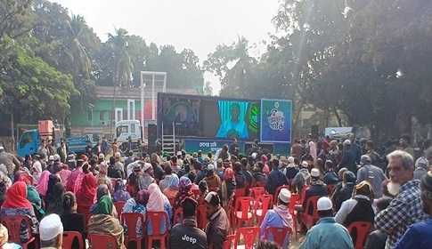 গণভোটের বার্তা নিয়ে সাতক্ষীরায় ‘ভোটের গাড়ি’ 