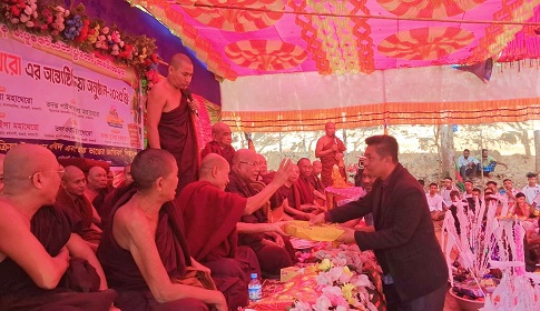 কাপ্তাইয়ে জ্যোতিপাল মহাথেরো অন্ত্যেষ্টিক্রিয়া সম্পন্ন 