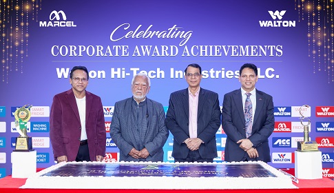 সেরা কর্পোরেট অ্যাওয়ার্ডস অর্জনের সাফল্য উদযাপন করলো ওয়ালটন