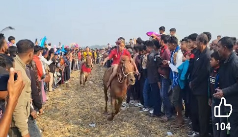 মহম্মদপুরে ঐতিহ্যবাহী ঘোড়দৌড় প্রতিযোগিতা সম্পন্ন