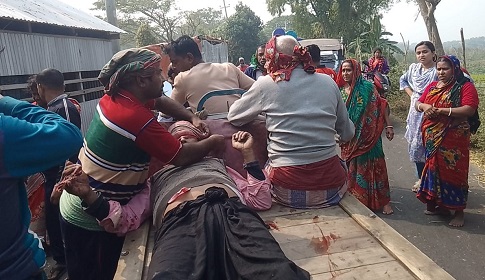 টুঙ্গিপাড়ায় ইজিবাইক-মাহেন্দ্র মুখোমুখি সংঘর্ষে শিশু নিহত