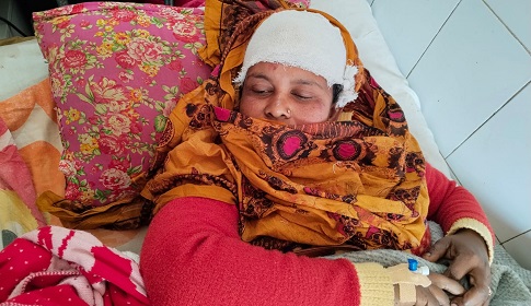 পাংশায় চাঁদা না দেয়ায় গৃহবধূর ওপর হামলা, হাসপাতালে ভর্তি