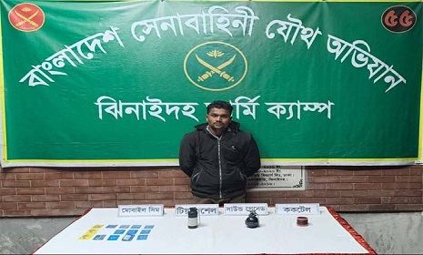 ঝিনাইদহে পুলিশের লুট হওয়া অস্ত্র ও বিস্ফোরক উদ্ধার 