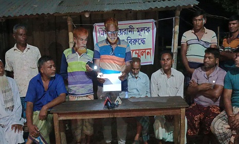 পলাশবাড়ীতে মিথ্যা মামলার অভিযোগ, ভুক্তভোগীদের সংবাদ সম্মেলন