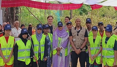 কাপ্তাইয়ে জীববৈচিত্র্য সংরক্ষণ ও পানি সরবরাহ প্রকল্প পরিদর্শনে কানাডিয়ান হাইকমিশনার