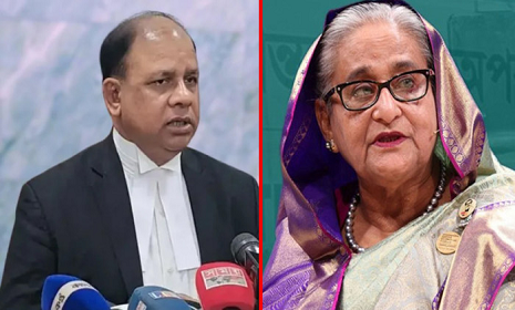 ‌‘দেশে ফেরা মাত্রই শেখ হাসিনা কারাগারে যাবেন’