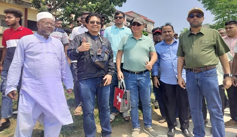 পদ্মার চরে সৌরবিদ্যুৎ প্রকল্প বাস্তবায়নে বিশেষ পরিদর্শন