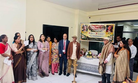 মুক্তিযোদ্ধা অবিনাশ আচার্য্য ও সমাজসেবক সুশীল সাহা সম্বর্ধিত 