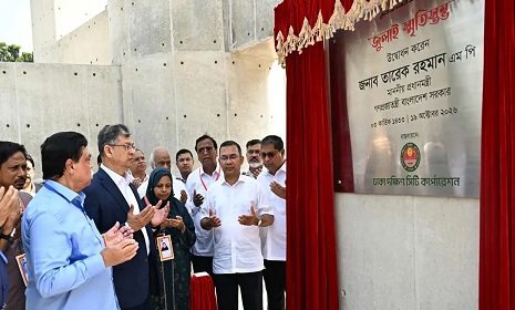 জুলাই স্মৃতিস্তম্ভ উদ্বোধন করলেন প্রধানমন্ত্রী