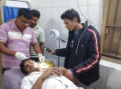 দৌলতপুরে বাড়ির সামনে সাংবাদিকের ওপর সন্ত্রাসী হামলা