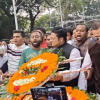 জাতির পিতার প্রতিকৃতিতে ফেরদৌসের শ্রদ্ধা নিবেদন