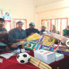 শ্রীমঙ্গলে ১৭টি সরকারি প্রাথমিক বিদ্যালয়ে খেলাধূলার সামগ্রী বিতরণ