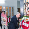বঙ্গবন্ধুর প্রতিকৃতিতে চার দেশের রাষ্ট্রদূতের শ্রদ্ধা