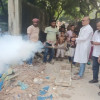 মোগরাপাড়া ইউনিয়ন ১ নং ওয়ার্ডের মশক নিধন কার্যক্রম উদ্বোধন