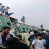 বগুড়ায় লাইনচ্যুত নীলসাগর ট্রেনের ৭ বগি, আহত অর্ধশতাধিক