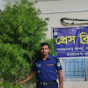 শ্যামনগরে ১০ ফুট লম্বা একটি গাঁজা গাছ জব্দ