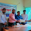কাপ্তাইয়ে এলএফজি সদস্যদের মাঝে প্রাণিসম্পদ দপ্তরের উপকরণ হস্তান্তর