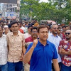আ.লীগের ‘নৈরাজ্য ও ষড়যন্ত্রের’ প্রতিবাদে ঈশ্বরদীতে বিএনপির বিক্ষোভ মিছিল