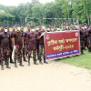 প্লাস্টিক দূষণ রোধে মাঠে নেমেছে ৪১ বিজিবি