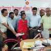 শিক্ষার্থীদের উপবৃত্তি ও বাইসাইকেল বিতরণ
