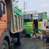 রাজবাড়ীতে বাস-পিকআপের মুখোমুখি সংঘর্ষে চালক নিহত