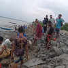 শ্যামনগরে উপকুল রক্ষা বাঁধ থেকে ১২টি নাইনটি অপসারিত