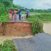টানা বর্ষণে ধ্বসে পড়ল কালভার্ট, রাজস্থলীর কয়েকটি গ্রামের যোগাযোগ বিচ্ছিন্ন 
