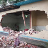 পাংশায় বসত বাড়িতে হামলা ভাংচুর,থানায় লিখত অভিযোগ  