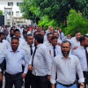 গোপালগঞ্জে বিচারকের অপসারণের দাবীতে আইনজীবীদের বিক্ষোভ মিছিল 