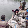 শ্যামনগরে উদ্ধারকৃত ৭৭ বস্তা ঝিনুক মালঞ্চ নদীতে অবমুক্ত