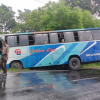 রাজবাড়ীতে বাসের সাথে সিএনজির মুখোমুখি সংঘর্ষ, সিএনজি চালক নিহত, আহত ১০