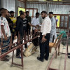 কালুখালীতে অবৈধ চায়না দুয়ারি জাল তৈরির কারখানায় অভিযান, ৪ লাখ টাকার সরঞ্জাম জব্দ