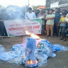 শ্যামনগরে অবৈধ কারেন্ট জাল জব্দ, আগুনে পুড়িয়ে বিনষ্ট