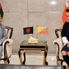 <p>ঢাকায় ভুটানের রাজার যাত্রাবিরতি, সৌজন্য সাক্ষাৎ করলেন রাষ্ট্রপতি</p>