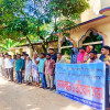 কাপ্তাইয়ে কুখ্যাত মাদক কারবারি হোছনা আরা ও তার সহযোগীর গ্রেপ্তারের দাবিতে মানববন্ধন