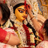 <p>আরাধনা শেষে দেবী দুর্গার বিদায়</p>