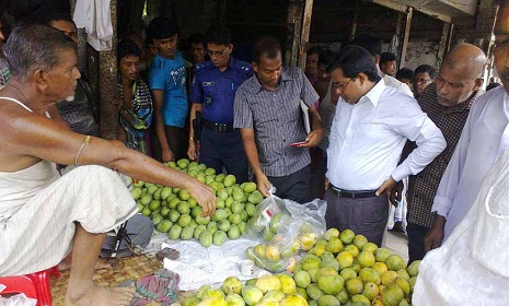 রায়পুরে ফরমালিনযুক্ত ৪ টন আম বিনষ্ট