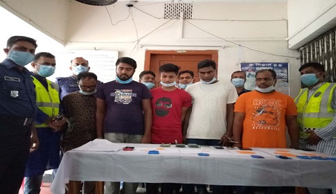 কালিগঞ্জে ইয়াবাসহ পাঁচ মাদক ব্যবসায়ী গ্রেপ্তার