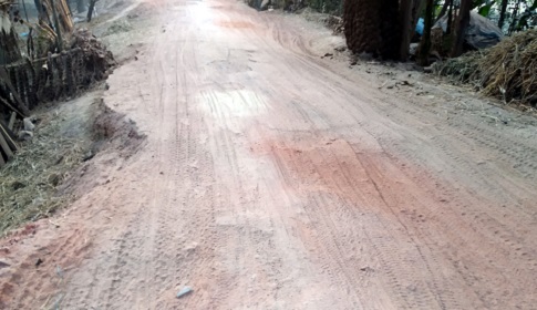 নওগাঁর মহাদেবপুর-শিবগঞ্জ সড়ক চলাচলের অযোগ্য