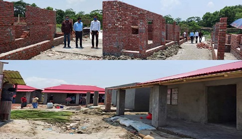 গলাচিপায় প্রধানমন্ত্রীর আশ্রায়ন-২ প্রকল্পের ঘর পরিদর্শনে ইউএনও