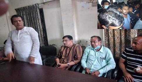 রাজবাড়ীতে ওসিদের বদলির আদেশ প্রত্যাহার দাবিতে পাংশায় প্রতিবাদ সমাবেশ