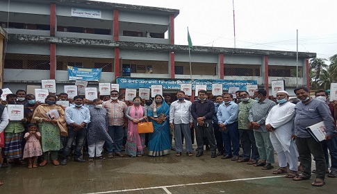 কলাপাড়ায় ১১০ গৃহহীন পরিবার পেলো নতুন ঘর