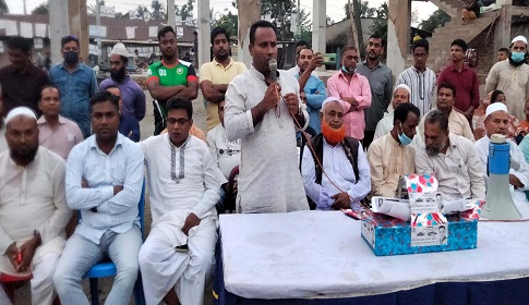 কাপাসিয়ায় নৌকার পক্ষে গণসংযোগ