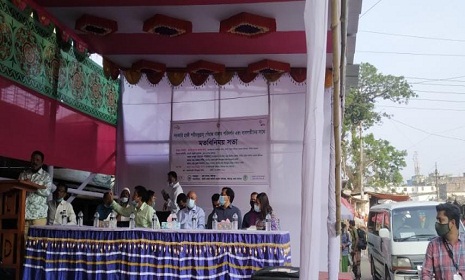 ফরিদপুরে বাজার পরিদর্শন ও ব্যবসায়িদের সাথে মতবিনিময় সভা