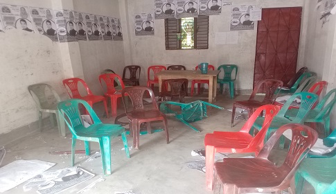 গলাচিপায় নৌকার নির্বাচনী অফিস ভাংচুর