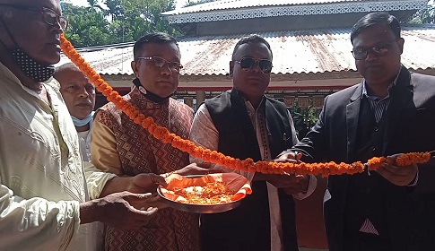 ভোলার তজুমদ্দিনে মন্দির ভবন উদ্বোধন